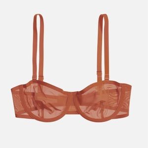 CUUP Balconette Mesh Bra in Clay